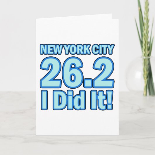 ニューヨークシティマラソン カード (正面)