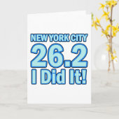 ニューヨークシティマラソン カード (黄色い花)