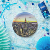 ニューヨークシティマンハッタンのスカイライン ペーパープレート (パーティー)