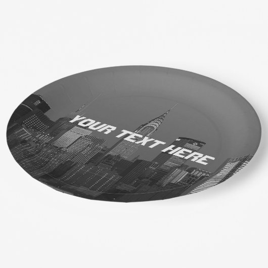 ニューヨークシティマンハッタンエンパイアステート建物パップ ペーパープレート (アングル)