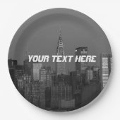 ニューヨークシティマンハッタンエンパイアステート建物パップ ペーパープレート (正面)
