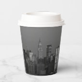 ニューヨークシティマンハッタンエンパイアステート建物 カッコいい 紙コップ (裏面)