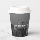 ニューヨークシティマンハッタンエンパイアステート建物 カッコいい 紙コップ (正面)