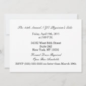 ニューヨークシティマンハッタンスカイライン招待状 招待状 (裏面)