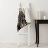 ニューヨークシティマンハッタンスカイライン航空ビューブラック  シェルパブランケット (インサイチュ)