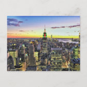 ニューヨークシティマンハッタンスカイライン ポストカード (正面)