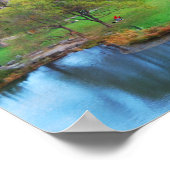 ニューヨークシティマンハッタンセントラルパークパノラマ ポスター (角)