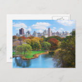 ニューヨークシティマンハッタンセントラルパークパノラマ ポストカード (正面/裏面)