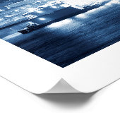 ニューヨークシティマンハッタンナイトスカイラインビュー ポスター (角)