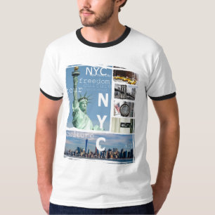 ニューヨークシティマンハッタンニューヨーク自由像ニューヨーク Tシャツ