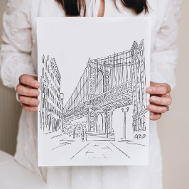 ニューヨークシティマンハッタンブリッジポスター ポスター