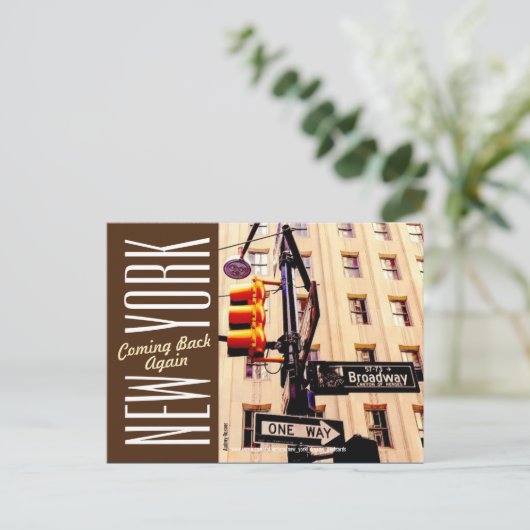 ニューヨークシティマンハッタンブロードウェイ ポストカード (スタンド正面)