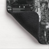 ニューヨークシティマンハッタン夜スカイライン マウスパッド (コーナー)