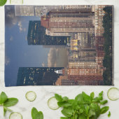 ニューヨークシティマンハッタン キッチンタオル (折り畳み)