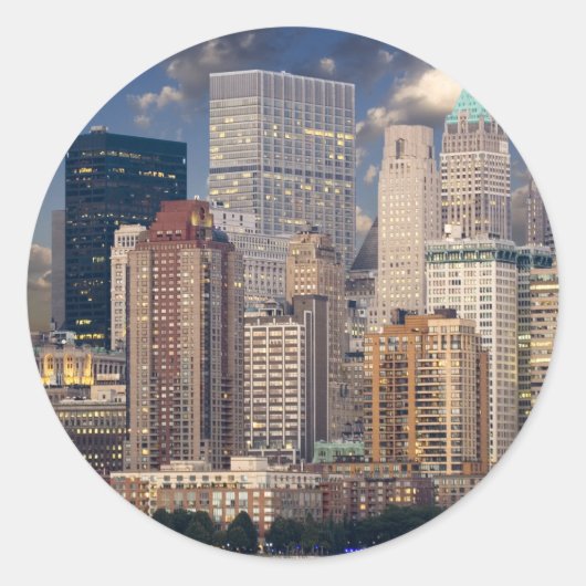 ニューヨークシティマンハッタン ラウンドシール (正面)