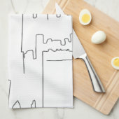 ニューヨークシティミニマルライン キッチンタオル (四つ折り)