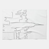 ニューヨークシティミニマルライン キッチンタオル (横)