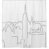 ニューヨークシティミニマルライン シャワーカーテン (正面)