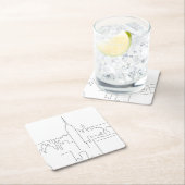 ニューヨークシティミニマルライン スクエアペーパーコースター (インサイチュ)