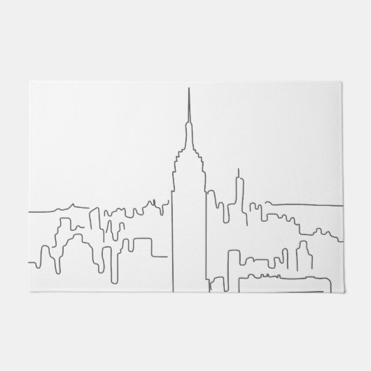 ニューヨークシティミニマルライン ドアマット (正面)