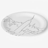 ニューヨークシティミニマルライン ペーパープレート (アングル)