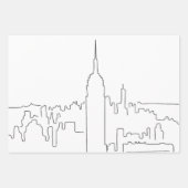 ニューヨークシティミニマルライン ラッピングペーパーシート (正面)