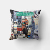 ニューヨークシティモダンカラフル クッション (裏面)