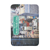 ニューヨークシティモダンカラフル バスマット (正面縦)