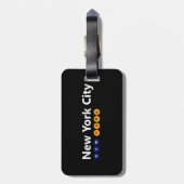 ニューヨークシティラゲッジタグとレザーストラップ ラゲッジタグ (裏面縦)