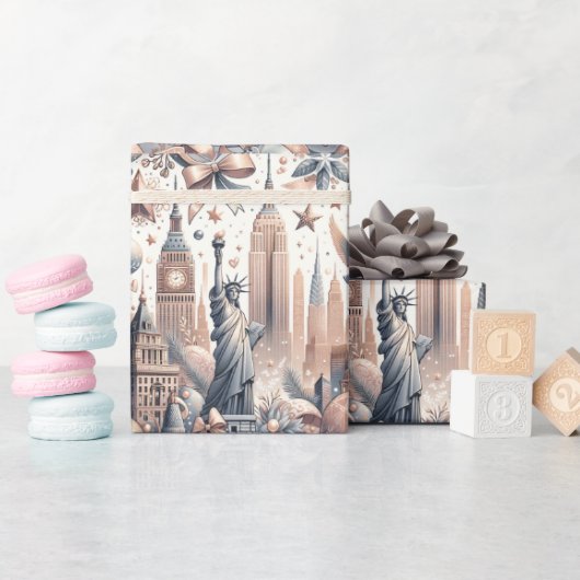 ニューヨークシティラッピング紙 ラッピングペーパー (ベビーシャワー)