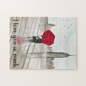 ニューヨークシティラブカップマンハッタンシティスケープ ジグソーパズル (横)