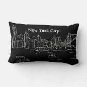 ニューヨークシティランドスケープ装飾用クッション ランバークッション (裏面)