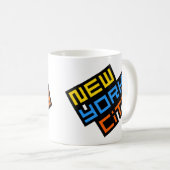 ニューヨークシティレトロロゴマグ コーヒーマグカップ (正面右)