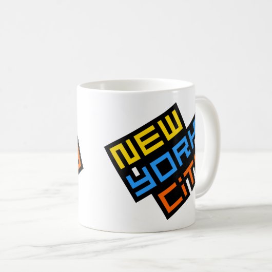 ニューヨークシティレトロロゴマグ コーヒーマグカップ (正面右)