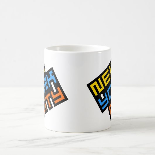 ニューヨークシティレトロロゴマグ コーヒーマグカップ (中央)