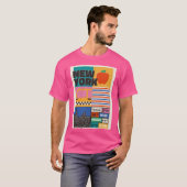 ニューヨークシティレトロ旅行 Tシャツ (正面フル)