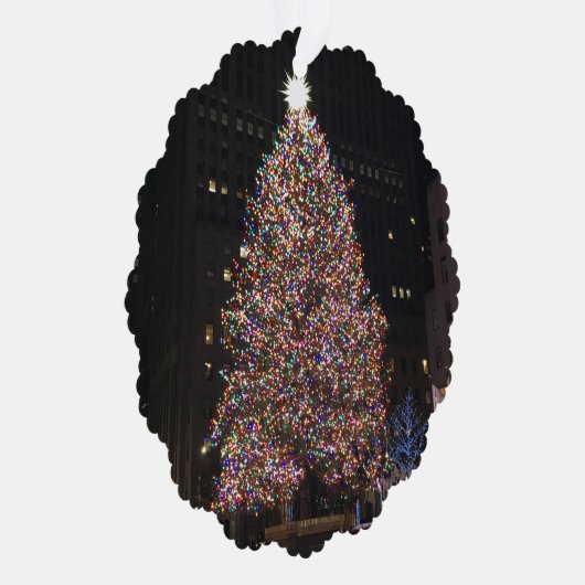ニューヨークシティロックフェラーセンタークリスマスツリー オーナメントカード (右)