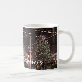 ニューヨークシティロックフェラーセンタークリスマスツリー コーヒーマグカップ