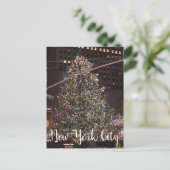 ニューヨークシティロックフェラーセンタークリスマスツリー シーズンポストカード (スタンド正面)