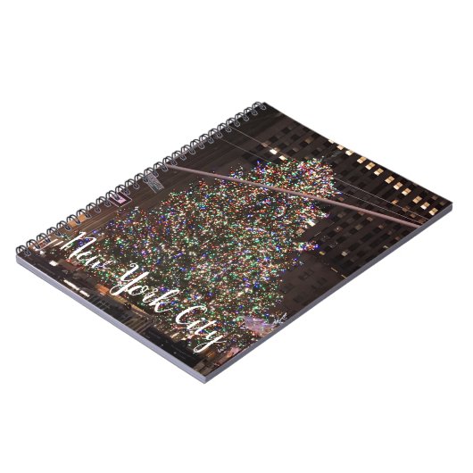 ニューヨークシティロックフェラーセンタークリスマスツリー ノートブック (左側)