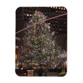 ニューヨークシティロックフェラーセンタークリスマスツリー マグネット (縦)