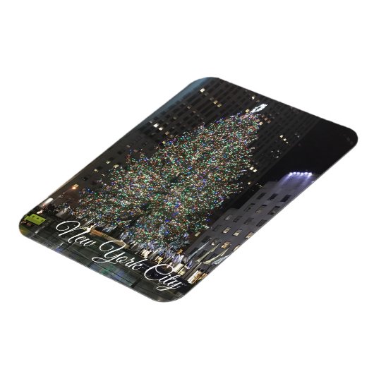 ニューヨークシティロックフェラーセンタークリスマスツリーNY マグネット (左側)