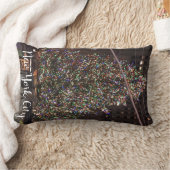 ニューヨークシティロックフェラーセンタークリスマスニューヨーク ランバークッション (ブランケット)