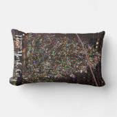 ニューヨークシティロックフェラーセンタークリスマスニューヨーク ランバークッション (正面)