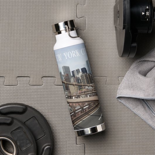 ニューヨークシティローアーマンハッタンスカイライン ウォーターボトル (ジム)