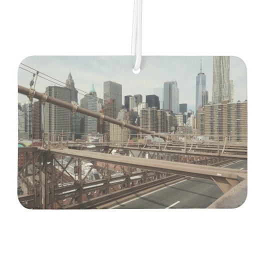 ニューヨークシティローアーマンハッタンスカイライン カーエアーフレッシュナー (裏面)