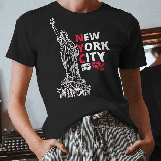 ニューヨークシティヴィンテージインスパイアクラシック引用文 Tシャツ