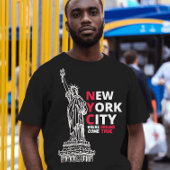 ニューヨークシティヴィンテージインスパイアクラシック引用文 Tシャツ