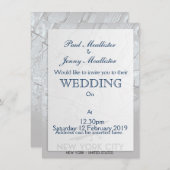 ニューヨークシティヴィンテージスタイルの地図 招待状 (正面/裏面)