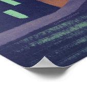 ニューヨークシティヴィンテージスタイル旅行ポスター ポスター (角)